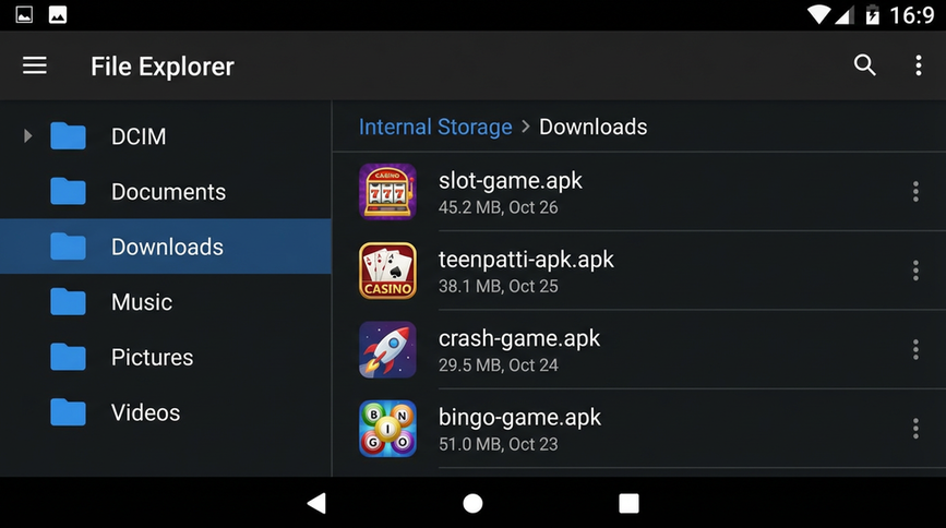 Main screen of  gameapk page for PK players